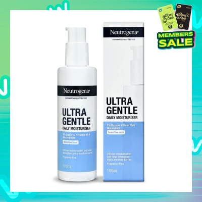 NEUTROGENA Ultra Gentle Daily Moisturiser (24 Hour Moisturization And Helps Strengthen Skin Moisture Barrier) 100ml
