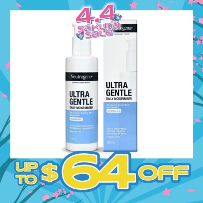 NEUTROGENA - Ultra Gentle Daily Moisturiser (24 Hour Moisturization And Helps Strengthen Skin Moisture Barrier) 100ml