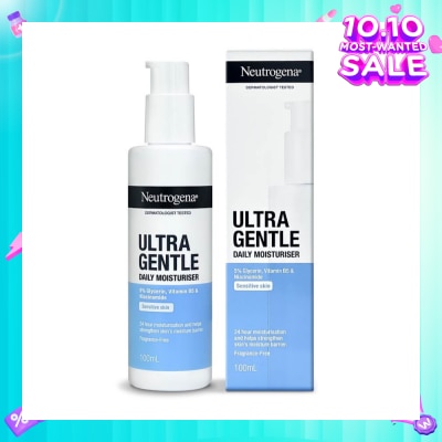 NEUTROGENA Ultra Gentle Daily Moisturiser (24 Hour Moisturization And Helps Strengthen Skin Moisture Barrier) 100ml