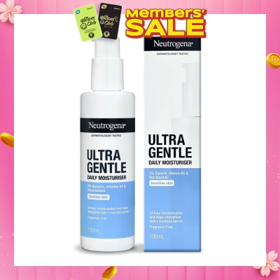 NEUTROGENA Ultra Gentle Daily Moisturiser (24 Hour Moisturization And Helps Strengthen Skin Moisture Barrier) 100ml
