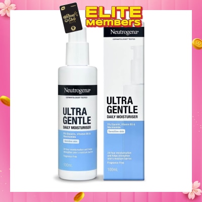NEUTROGENA Ultra Gentle Daily Moisturiser (24 Hour Moisturization And Helps Strengthen Skin Moisture Barrier) 100ml