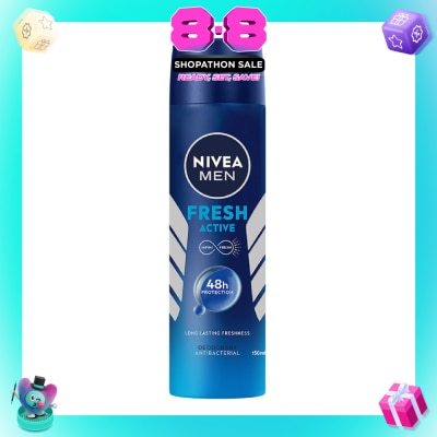 NIVEA - Nivea Men Fresh Active Deodorant Spray 150ml