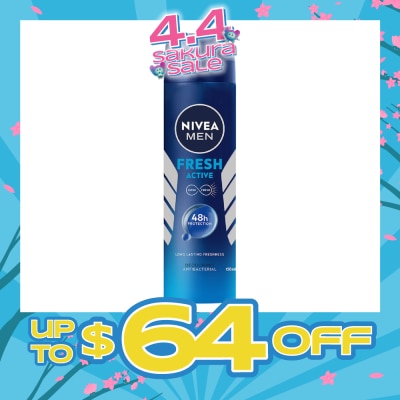 NIVEA - Nivea Men Fresh Active Deodorant Spray 150ml