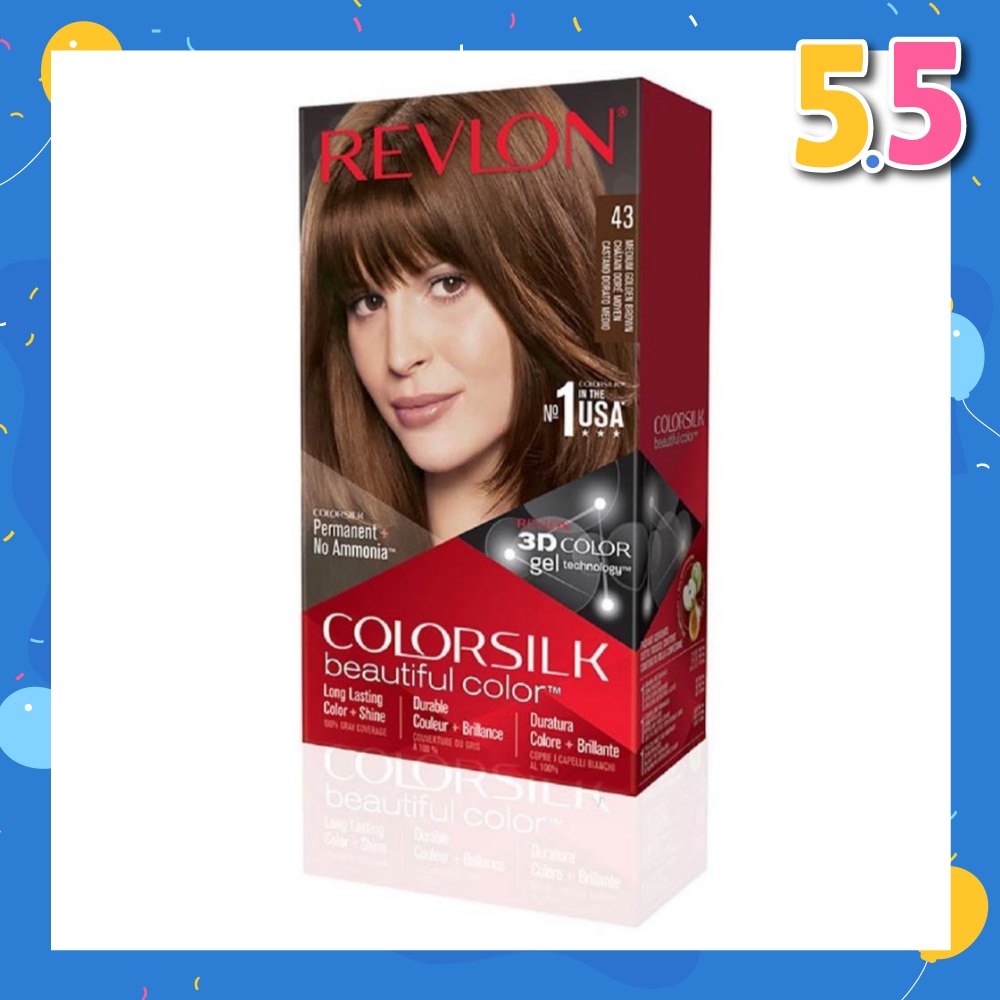 REVLON Colorsilk Haircolor 43 Medium Golden Brown