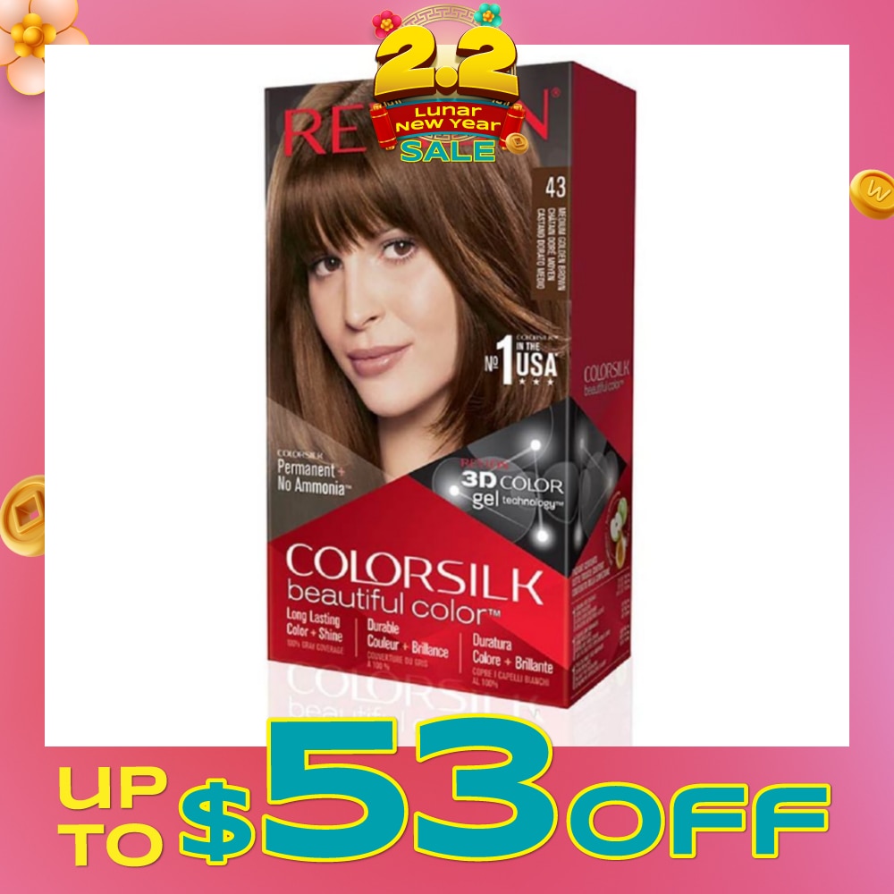 Colorsilk Haircolor 43 Medium Golden Brown