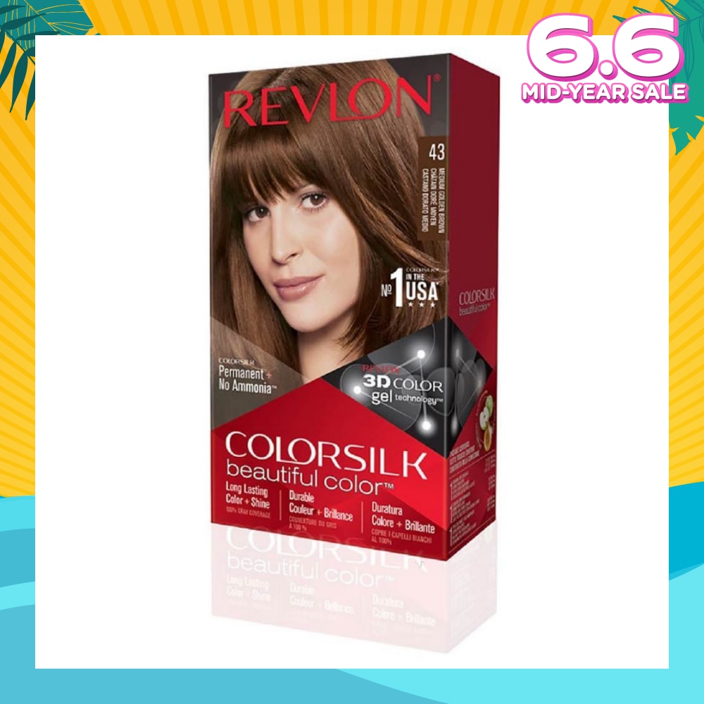 REVLON Colorsilk Haircolor 43 Medium Golden Brown