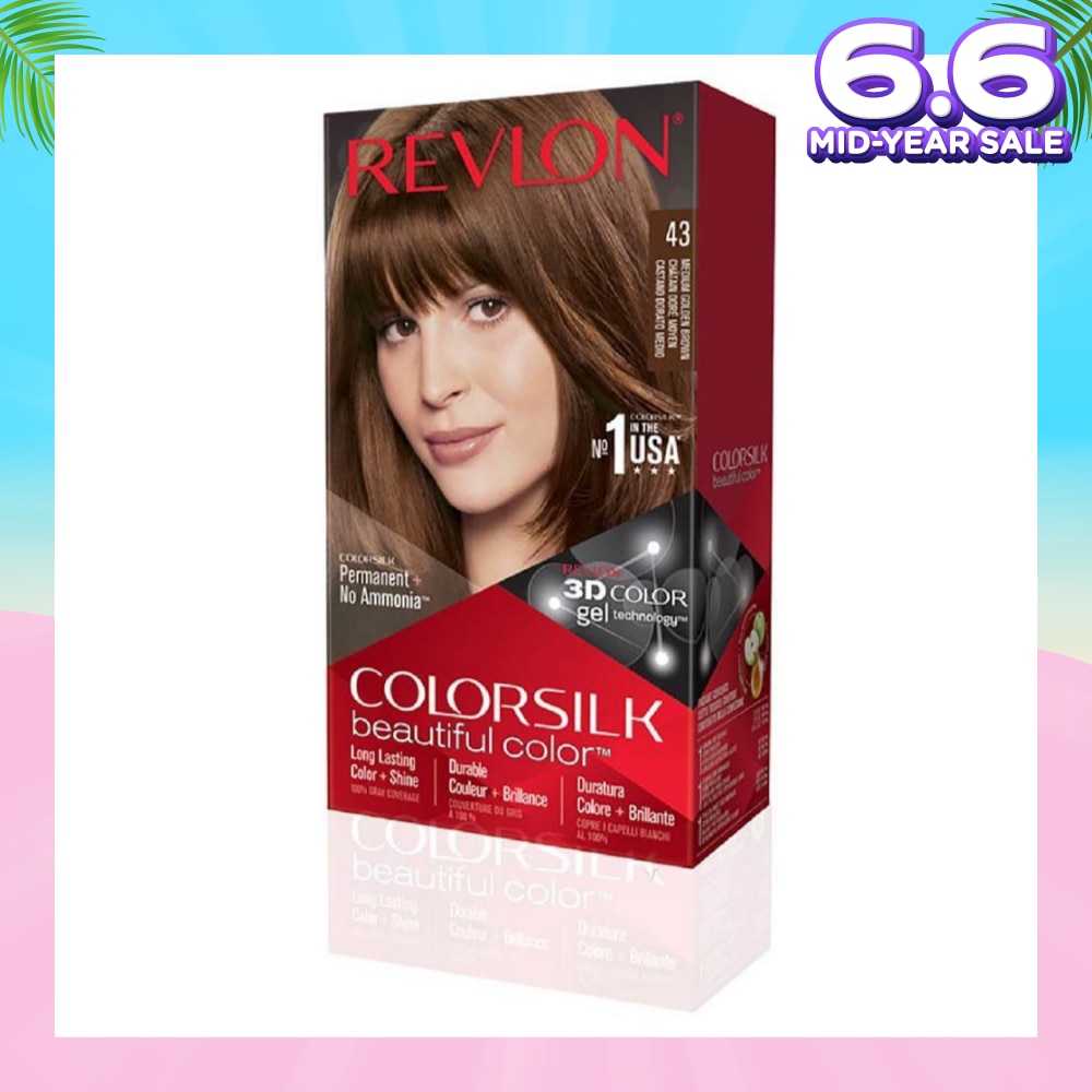 REVLON Colorsilk Haircolor 43 Medium Golden Brown