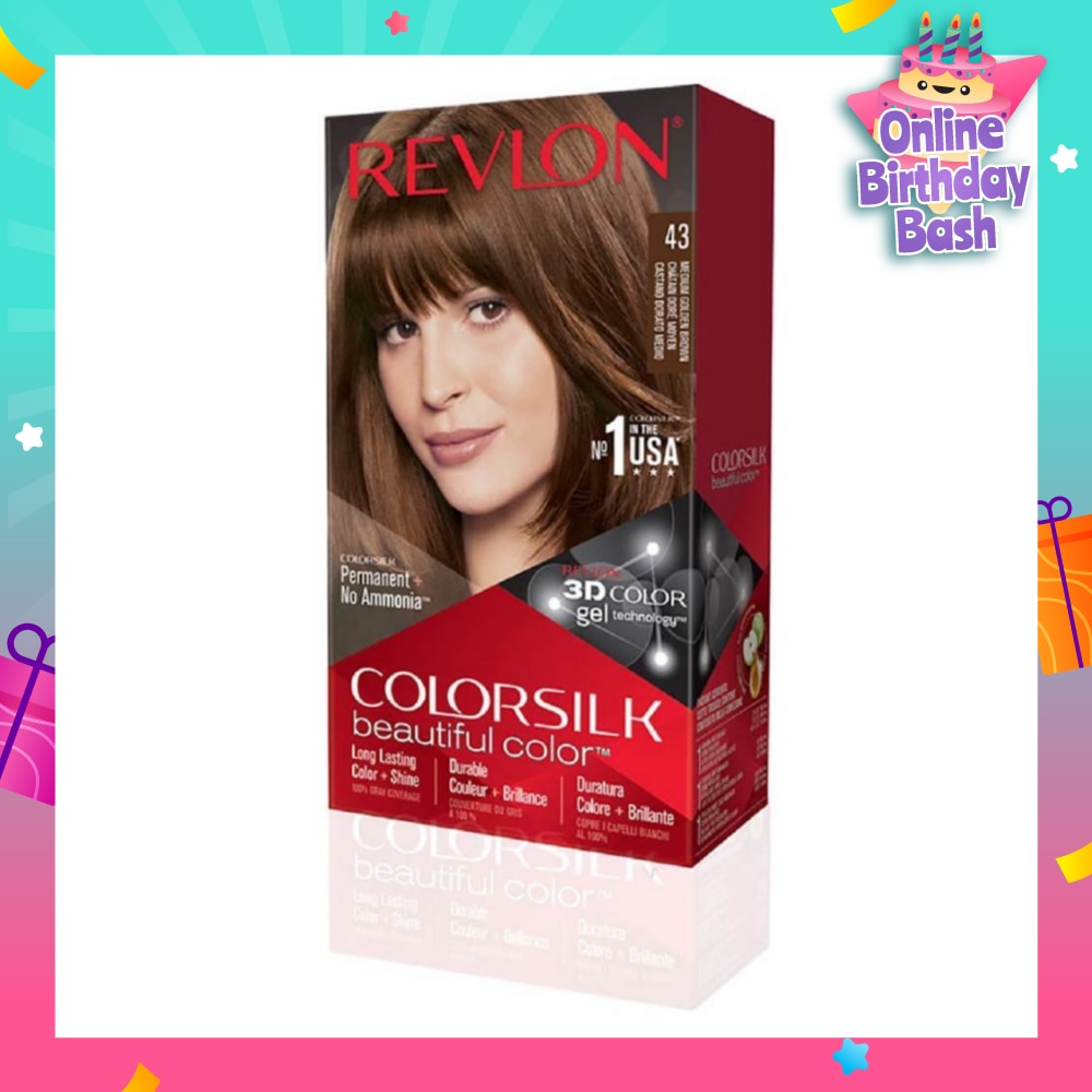 REVLON Colorsilk Haircolor 43 Medium Golden Brown
