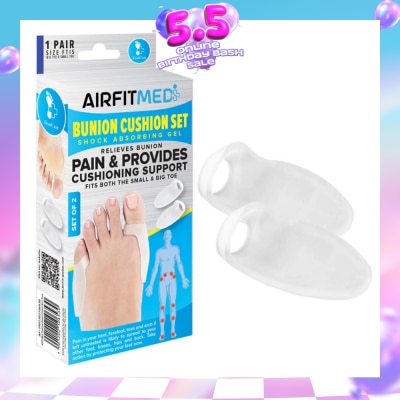 AF MEDI - Shock Absorbing Gel Bunion Cushion Set (To Relieves Bunion Pain & Provides Cushioning Support) 1s