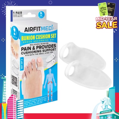 AIRFIT MEDI Shock Absorbing Gel Bunion Cushion Set (To Relieves Bunion Pain & Provides Cushioning Support) 1s