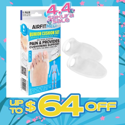 AF MEDI - Shock Absorbing Gel Bunion Cushion Set (To Relieves Bunion Pain & Provides Cushioning Support) 1s
