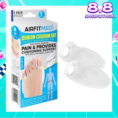 AIRFIT MEDI Shock Absorbing Gel Bunion Cushion Set (To Relieves Bunion Pain & Provides Cushioning Support) 1s