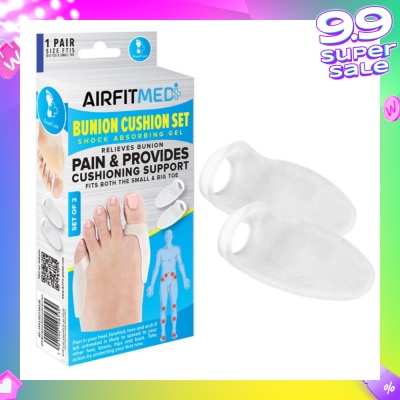 AIRFIT MEDI Shock Absorbing Gel Bunion Cushion Set (To Relieves Bunion Pain & Provides Cushioning Support) 1s