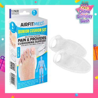 AIRFIT MEDI Shock Absorbing Gel Bunion Cushion Set (To Relieves Bunion Pain & Provides Cushioning Support) 1s
