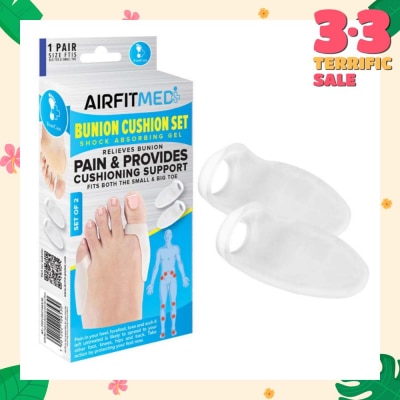 AIRFIT MEDI Shock Absorbing Gel Bunion Cushion Set (To Relieves Bunion Pain & Provides Cushioning Support) 1s