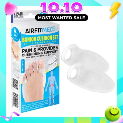 AF MEDI Shock Absorbing Gel Bunion Cushion Set (To Relieves Bunion Pain & Provides Cushioning Support) 1s image