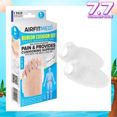 AIRFIT MEDI Shock Absorbing Gel Bunion Cushion Set (To Relieves Bunion Pain & Provides Cushioning Support) 1s