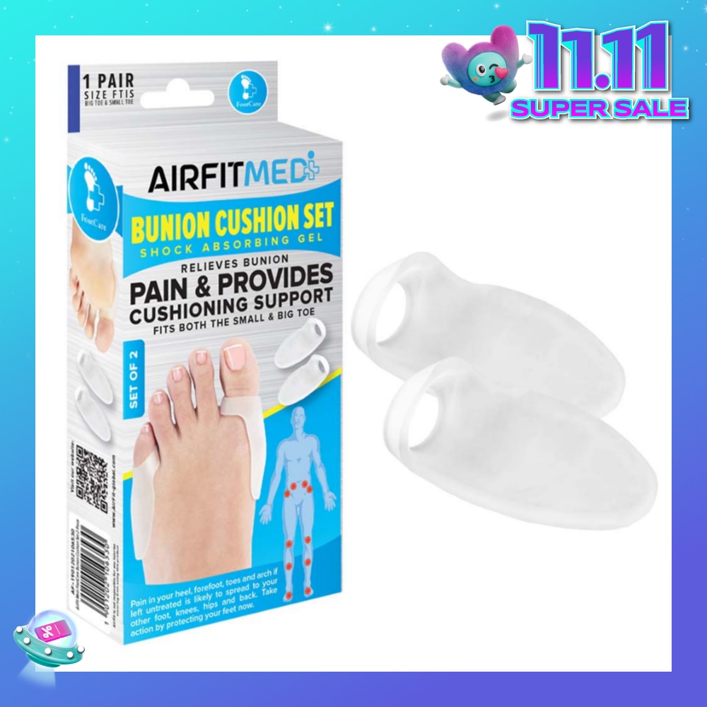 Shock Absorbing Gel Bunion Cushion Set (To Relieves Bunion Pain & Provides Cushioning Support) 1s