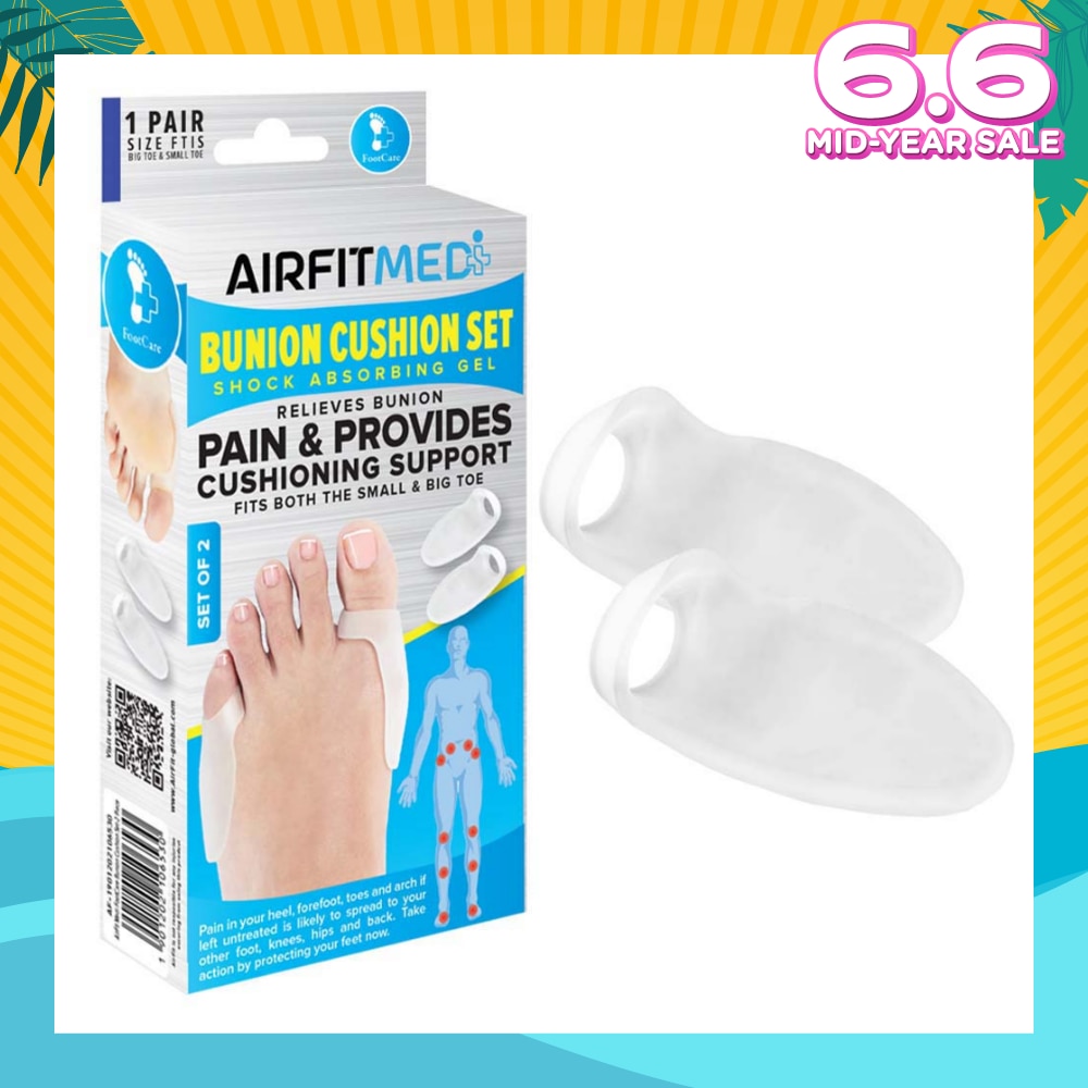 Shock Absorbing Gel Bunion Cushion Set (To Relieves Bunion Pain & Provides Cushioning Support) 1s