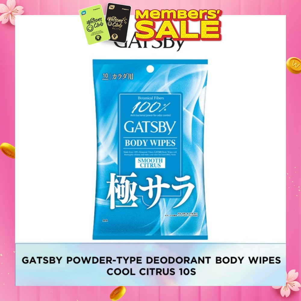 Powder Deodorant Body Paper 10 Sheets