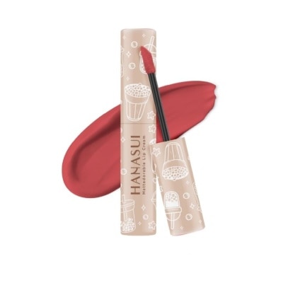 HANASUI Mattedorable Lip Cream (05 Creamy Peach), Long Lasting, Lightweight, Non Drying 4g