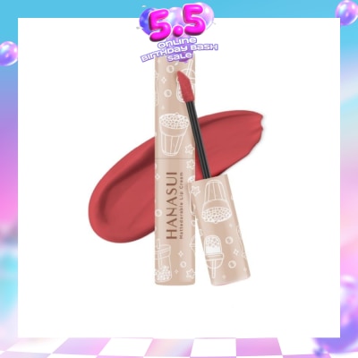 HANASUI - Mattedorable Lip Cream (05 Creamy Peach), Long Lasting, Lightweight, Non Drying 4g