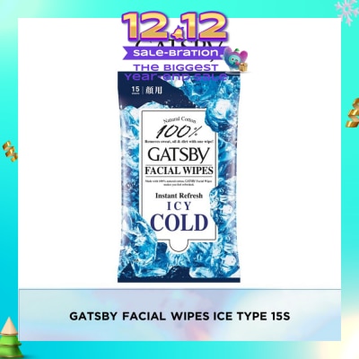 GATSBY Facial Paper Ice Type 15 Sheets