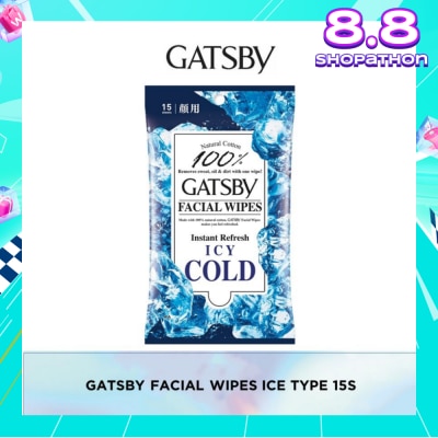 GATSBY Facial Wipes Ice-Type 15s