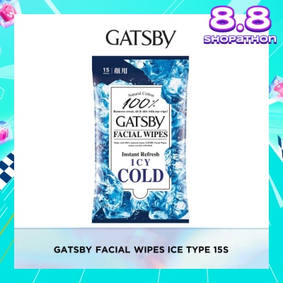 GATSBY Facial Wipes Ice-Type 15s