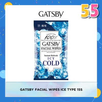 GATSBY Facial Wipes Ice-Type 15s