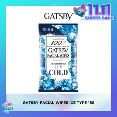 GATSBY Facial Paper Ice Type 15 Sheets