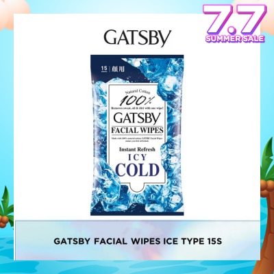 GATSBY Facial Wipes Ice-Type 15s
