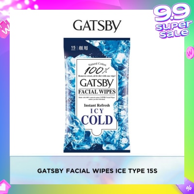 GATSBY Facial Wipes Ice-Type 15s
