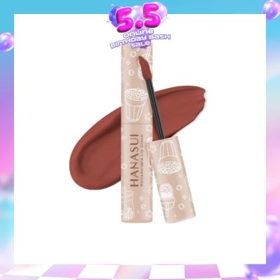 HANASUI - Mattedorable Lip Cream (06 Hazelnut Latte), Long Lasting, Lightweight, Non Drying 4g