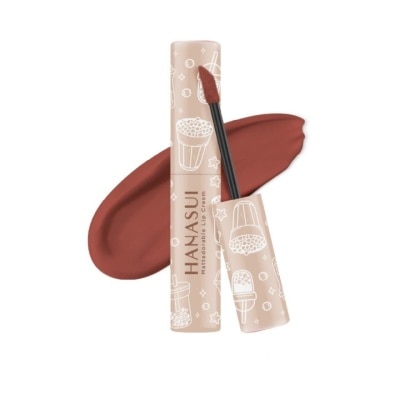 HANASUI Mattedorable Lip Cream (06 Hazelnut Latte), Long Lasting, Lightweight, Non Drying 4g