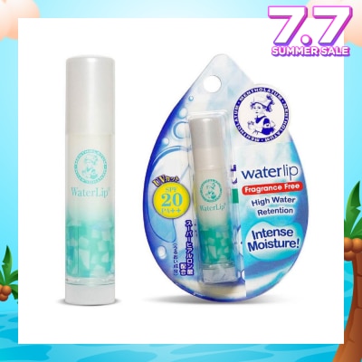 MENTHOLATUM LIP Waterlip Fragrance Free (Hydrates & Moisturises + Nourish And Protect Lip + With Aloe Extract & Vitamin E + SPF15) 3.5g