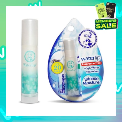 MENTHOLATUM LIP Waterlip Fragrance Free (Hydrates & Moisturises + Nourish And Protect Lip + With Aloe Extract & Vitamin E + SPF15) 3.5g