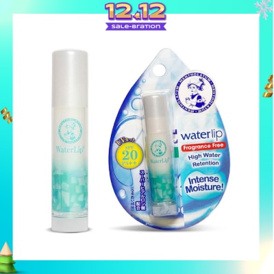 MENTHOLATUM LIP Waterlip Fragrance Free (Hydrates & Moisturises + Nourish And Protect Lip + With Aloe Extract & Vitamin E + SPF15) 3.5g