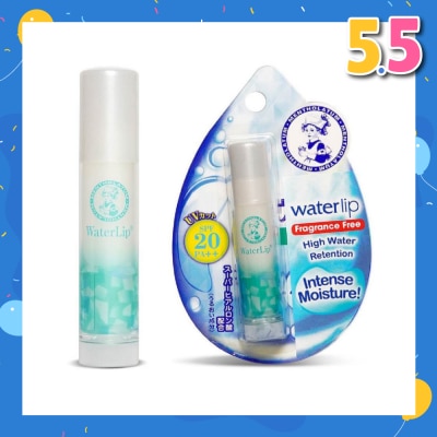MENTHOLATUM LIP Waterlip Fragrance Free (Hydrates & Moisturises + Nourish And Protect Lip + With Aloe Extract & Vitamin E + SPF15) 3.5g