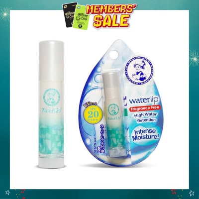 MENTHOLATUM LIP - Waterlip Fragrance Free (Hydrates & Moisturises + Nourish And Protect Lip + With Aloe Extract & Vitamin E + SPF15) 3.5g