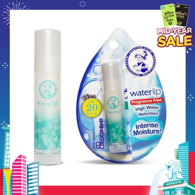 MENTHOLATUM LIP Waterlip Fragrance Free (Hydrates & Moisturises + Nourish And Protect Lip + With Aloe Extract & Vitamin E + SPF15) 3.5g