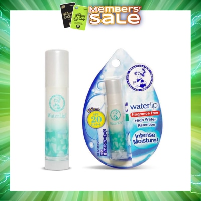 MENTHOLATUM LIP - Waterlip Fragrance Free (Hydrates & Moisturises + Nourish And Protect Lip + With Aloe Extract & Vitamin E + SPF15) 3.5g