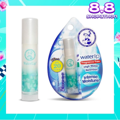 MENTHOLATUM LIP Waterlip Fragrance Free (Hydrates & Moisturises + Nourish And Protect Lip + With Aloe Extract & Vitamin E + SPF15) 3.5g