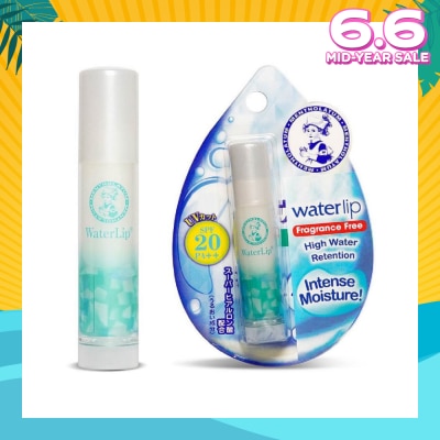 MENTHOLATUM LIP Waterlip Fragrance Free (Hydrates & Moisturises + Nourish And Protect Lip + With Aloe Extract & Vitamin E + SPF15) 3.5g