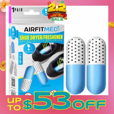 AF MEDI Shoe Dryer/Freshener Antibacterial & Deodorizer Set (To Remove Odors, Sterilization & Dehmidification) 1s