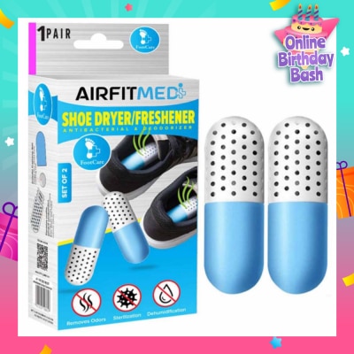 AIRFIT MEDI Shoe Dryer/Freshener Antibacterial & Deodorizer Set (To Remove Odors, Sterilization & Dehmidification) 1s