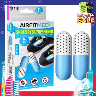AIRFIT MEDI Shoe Dryer/Freshener Antibacterial & Deodorizer Set (To Remove Odors, Sterilization & Dehmidification) 1s