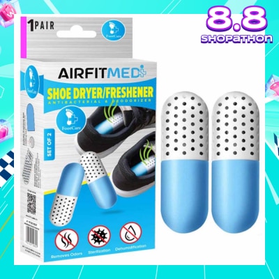 AIRFIT MEDI Shoe Dryer/Freshener Antibacterial & Deodorizer Set (To Remove Odors, Sterilization & Dehmidification) 1s