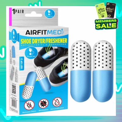 AIRFIT MEDI Shoe Dryer/Freshener Antibacterial & Deodorizer Set (To Remove Odors, Sterilization & Dehmidification) 1s