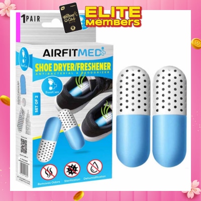 AIRFIT MEDI Shoe Dryer/Freshener Antibacterial & Deodorizer Set (To Remove Odors, Sterilization & Dehmidification) 1s